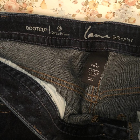 Lane Bryant Genius Fit Bootcut Jeans 14 Short - Picture 4 of 10